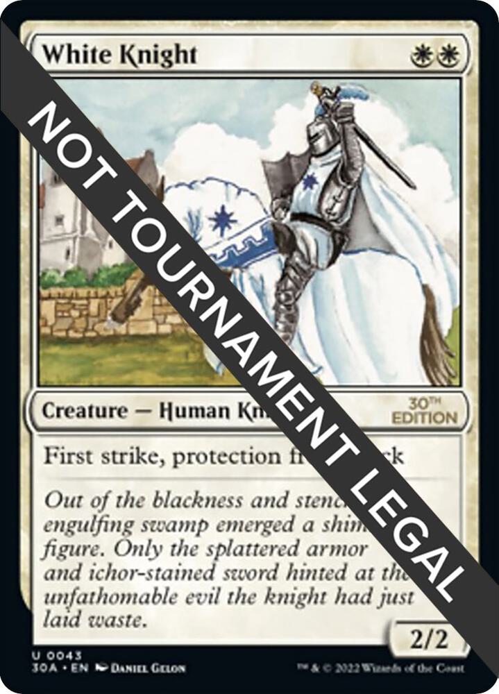 White Knight 43 card from 30th Anniversary Edition