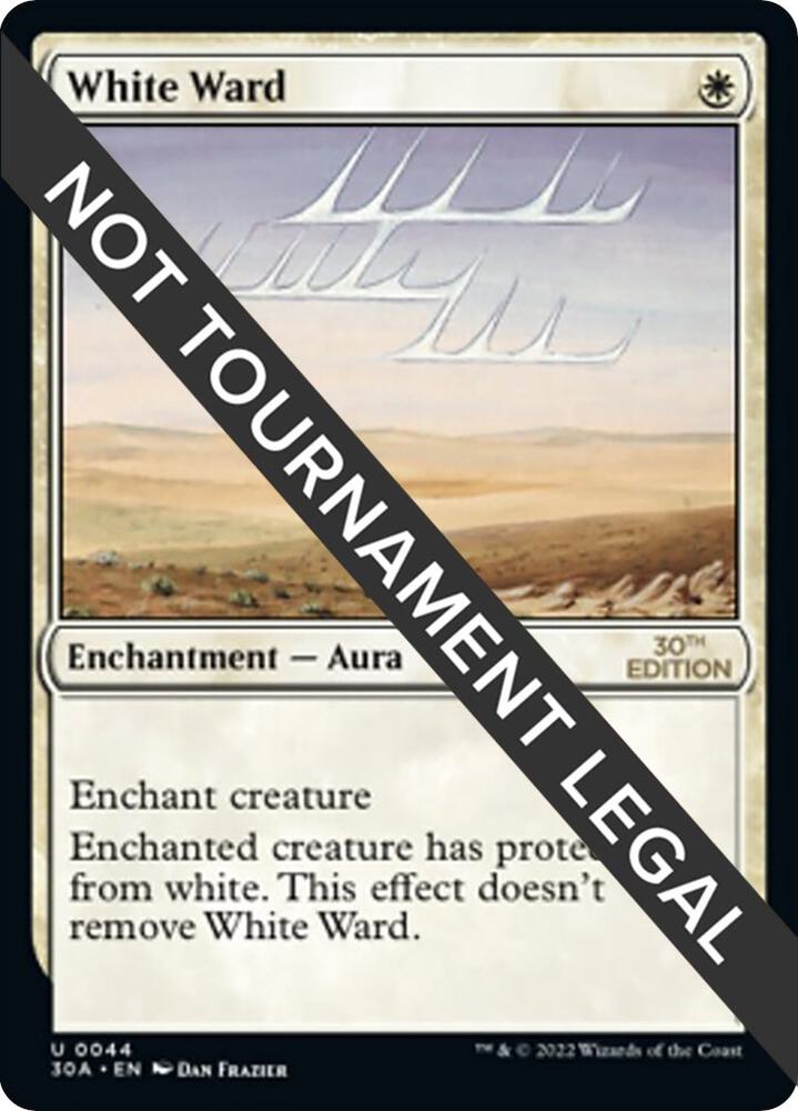 White Ward 44 card from 30th Anniversary Edition