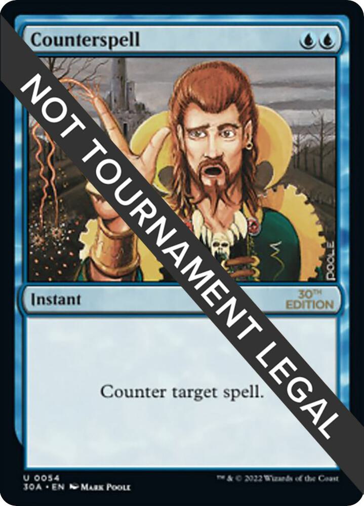 Counterspell 54 card from 30th Anniversary Edition