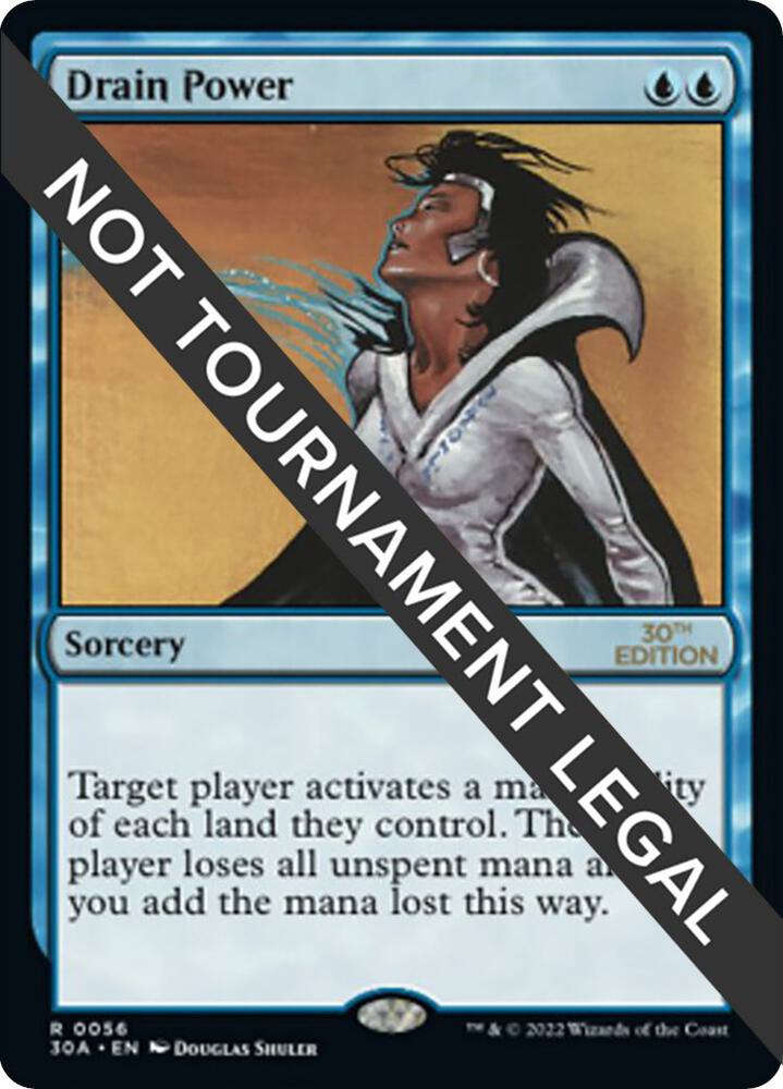 Drain Power 56 card from 30th Anniversary Edition