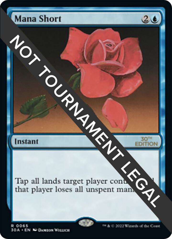 Mana Short 65 card from 30th Anniversary Edition
