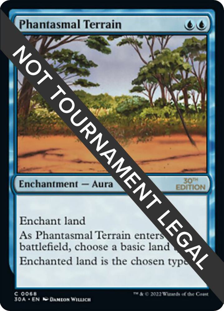 Phantasmal Terrain 68 card from 30th Anniversary Edition