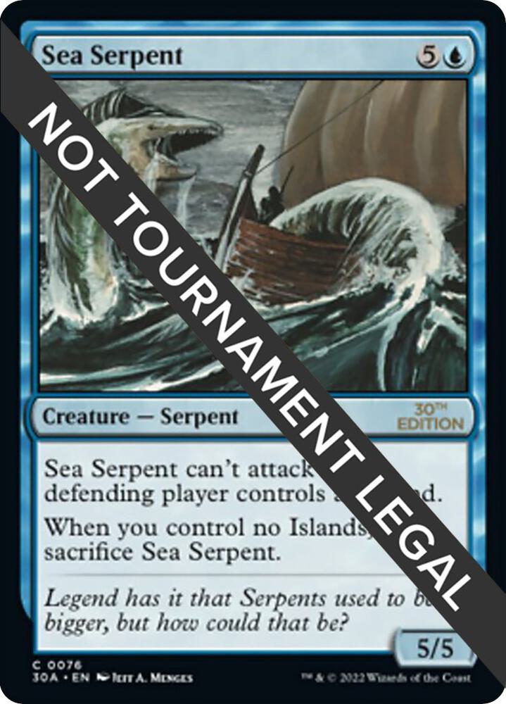 Sea Serpent 76 card from 30th Anniversary Edition