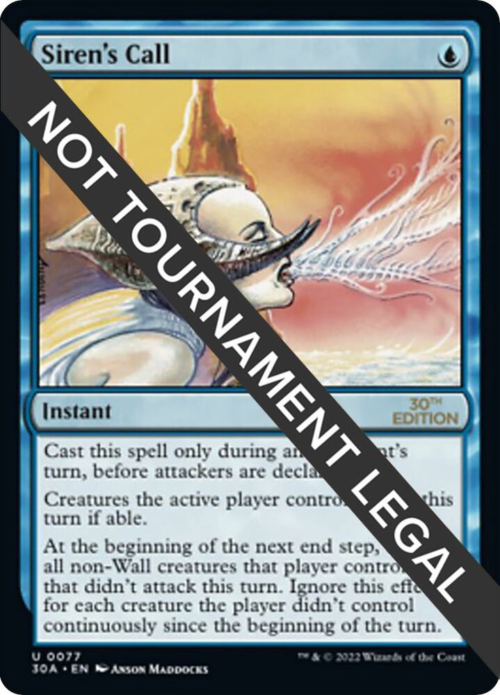 Siren's Call 77 card from 30th Anniversary Edition