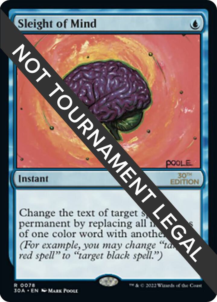 Sleight of Mind 78 card from 30th Anniversary Edition