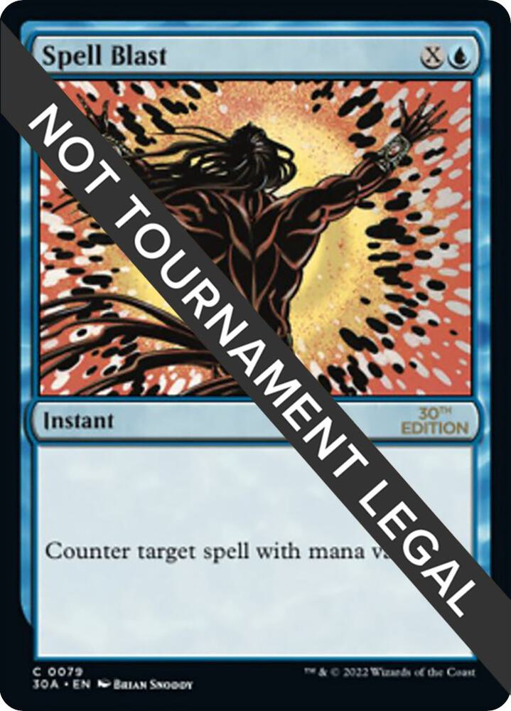 Spell Blast 79 card from 30th Anniversary Edition