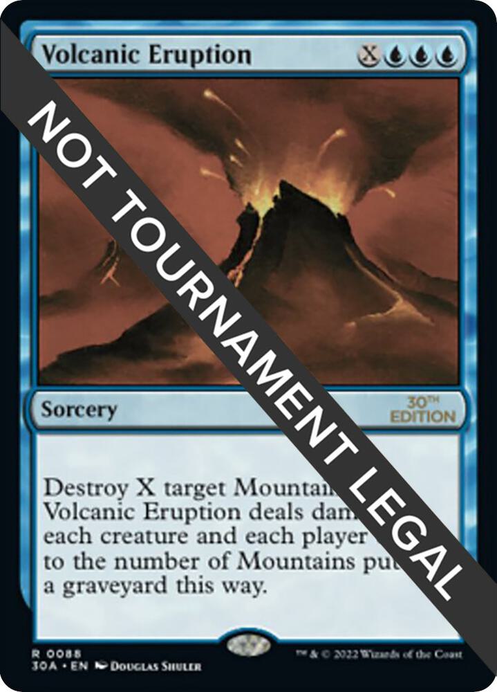 Volcanic Eruption 88 card from 30th Anniversary Edition