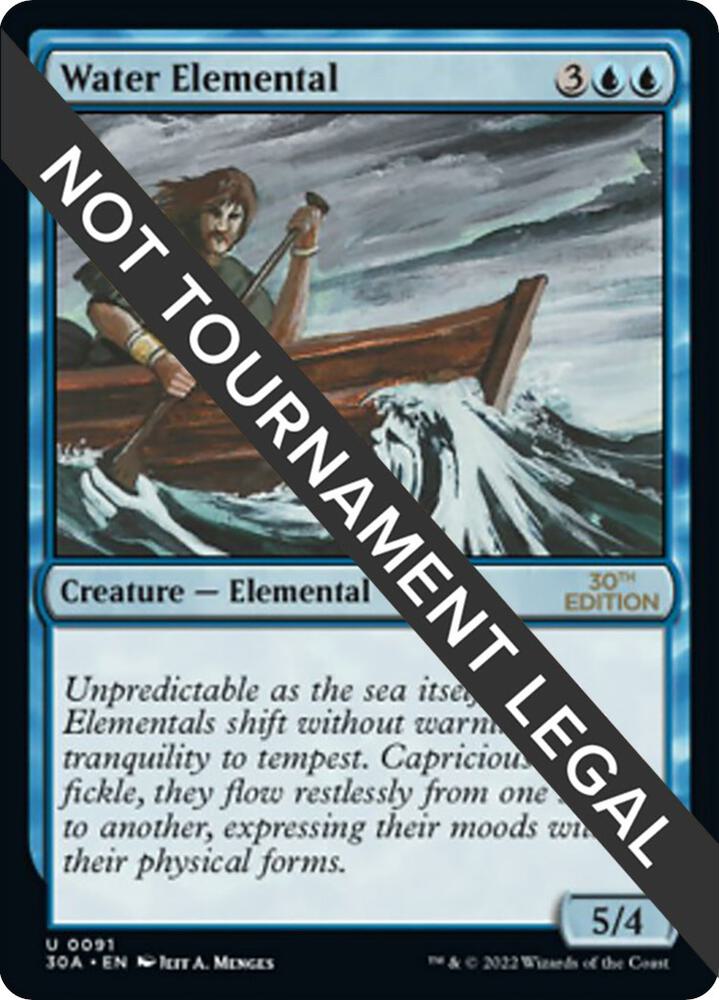 Water Elemental 91 card from 30th Anniversary Edition
