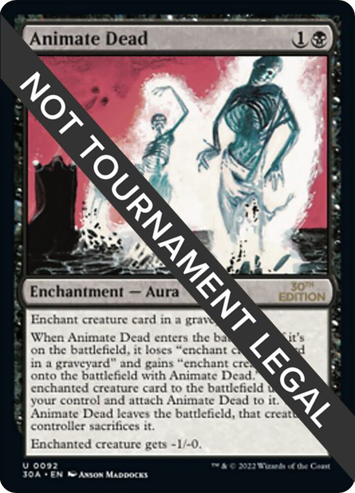 Animate Dead 92 card from 30th Anniversary Edition