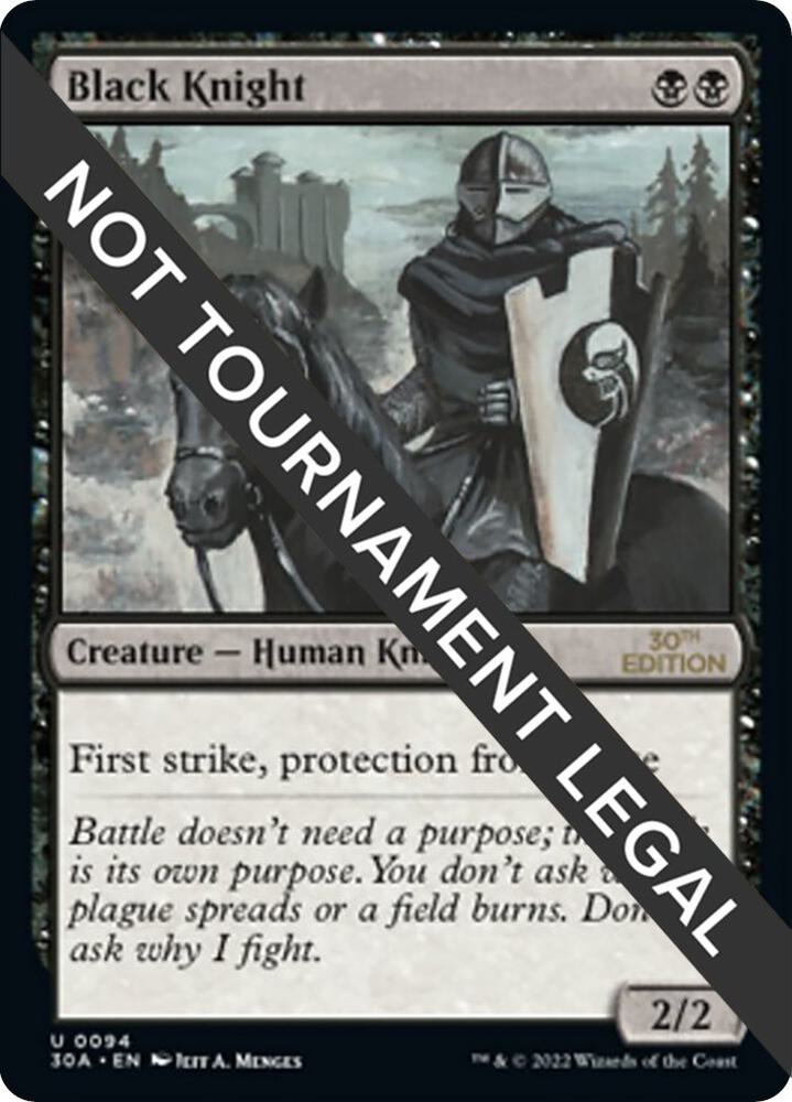 Black Knight 94 card from 30th Anniversary Edition
