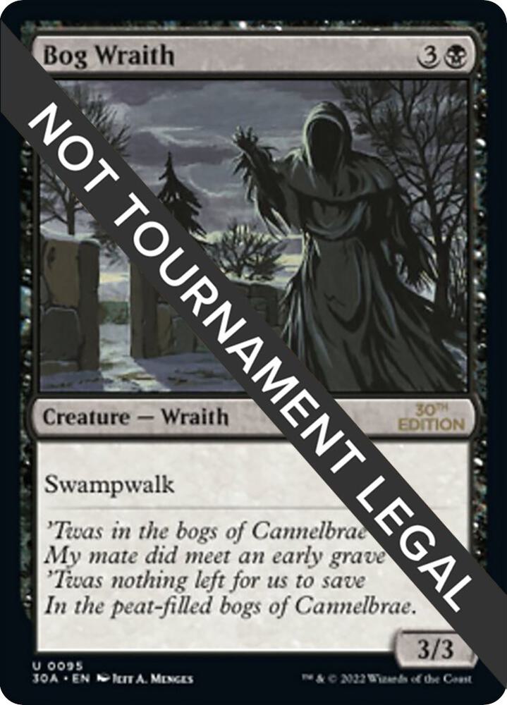 Bog Wraith 95 card from 30th Anniversary Edition