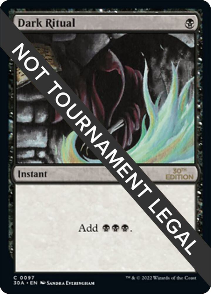 Dark Ritual 97 card from 30th Anniversary Edition
