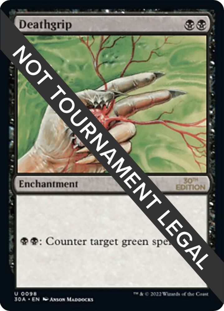 Deathgrip 98 card from 30th Anniversary Edition