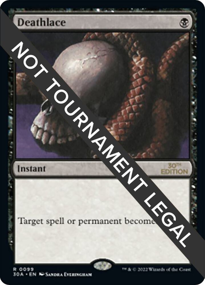Deathlace 99 card from 30th Anniversary Edition