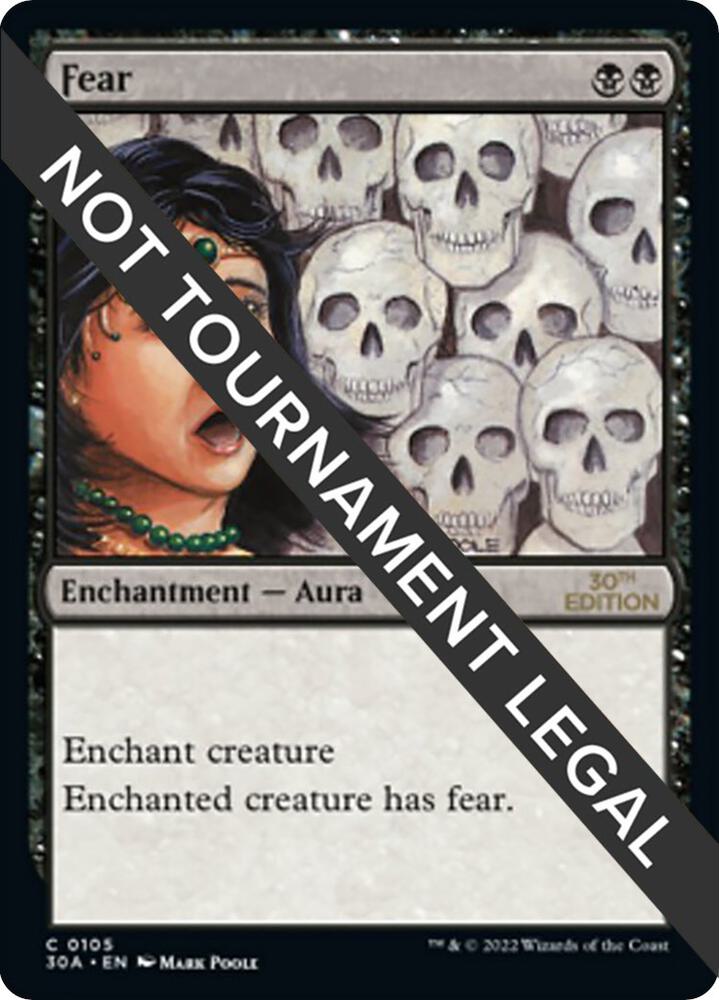 Fear 105 card from 30th Anniversary Edition