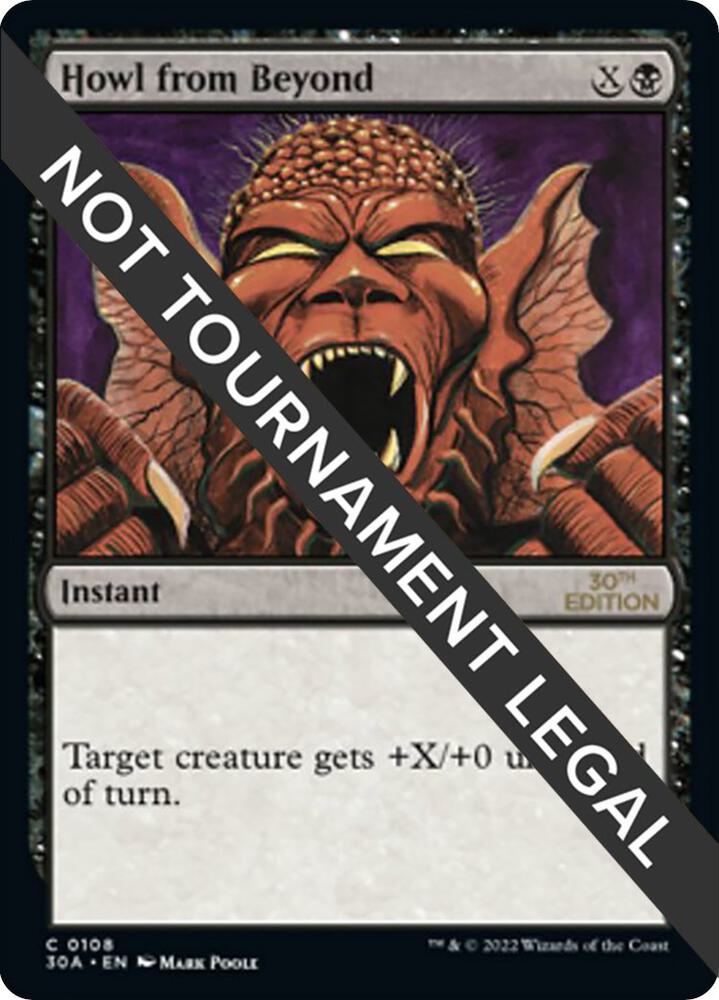 Howl from Beyond 108 card from 30th Anniversary Edition