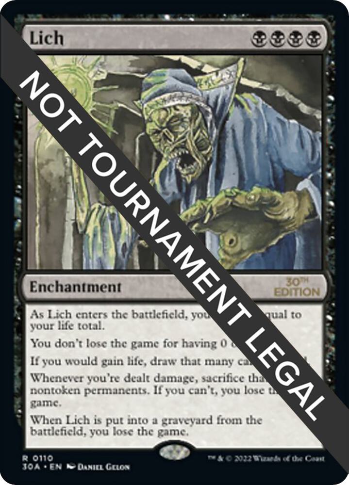 Lich 110 card from 30th Anniversary Edition