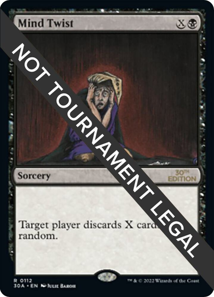 Mind Twist 112 card from 30th Anniversary Edition