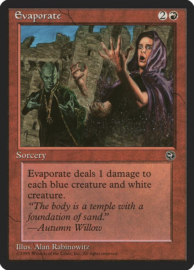 Evaporate card from Homelands