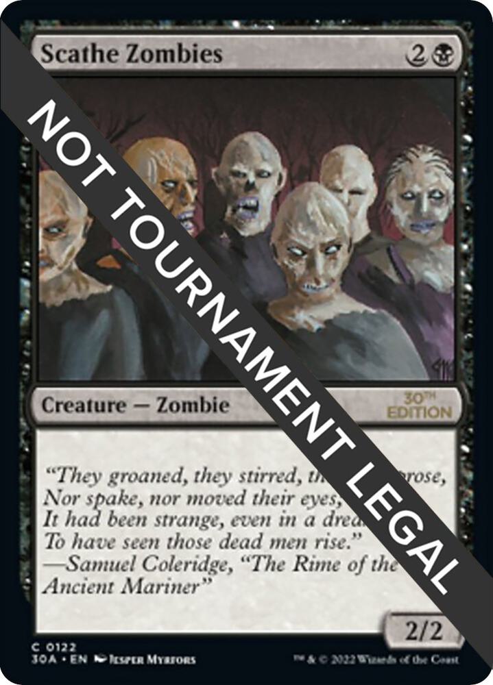 Scathe Zombies 122 card from 30th Anniversary Edition