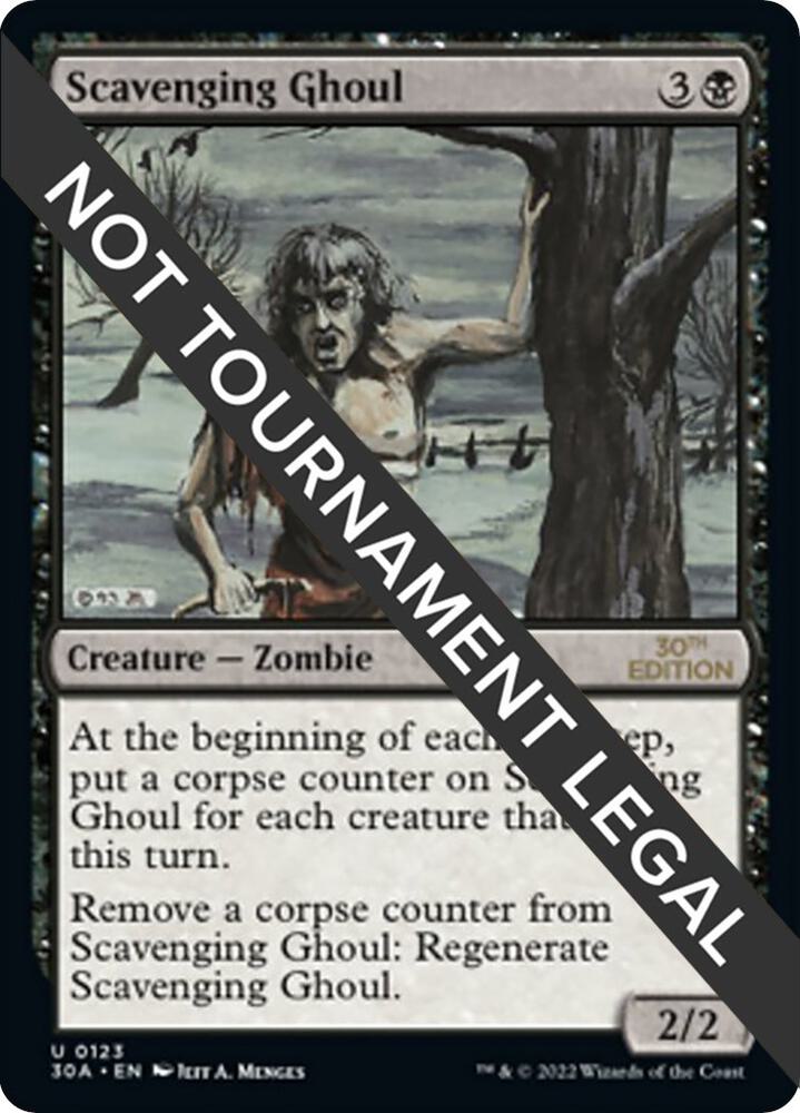 Scavenging Ghoul 123 card from 30th Anniversary Edition