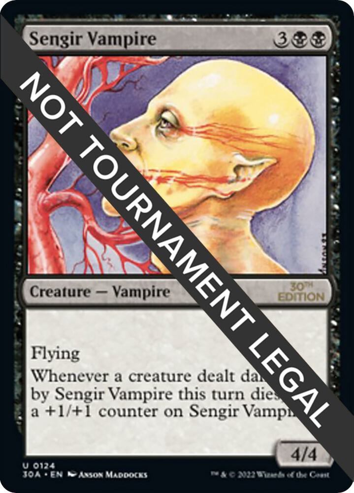Sengir Vampire 124 card from 30th Anniversary Edition