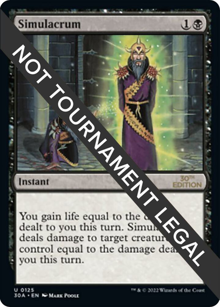 Simulacrum 125 card from 30th Anniversary Edition