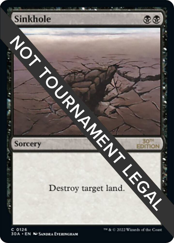 Sinkhole 126 card from 30th Anniversary Edition
