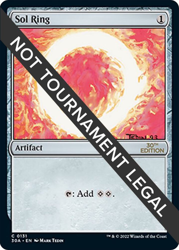 Sol Ring 131 card from 30th Anniversary Edition