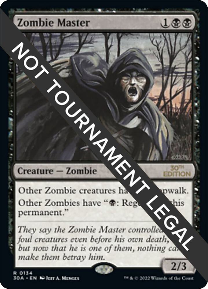 Zombie Master 134 card from 30th Anniversary Edition