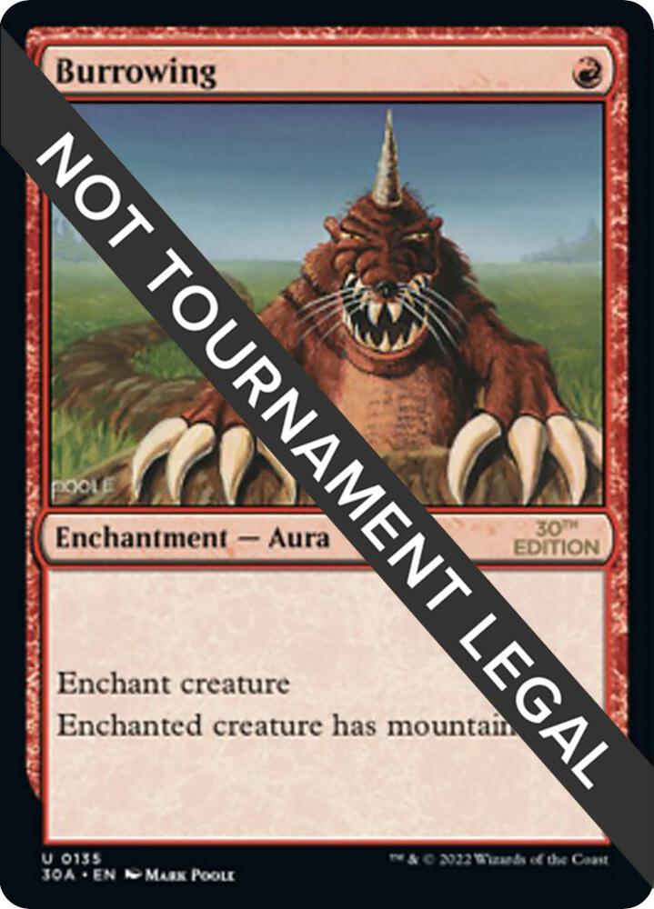 Burrowing 135 card from 30th Anniversary Edition