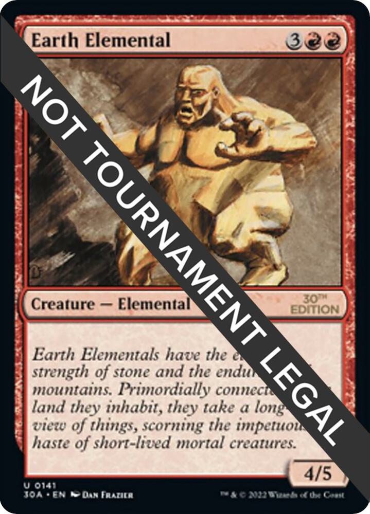 Earth Elemental 141 card from 30th Anniversary Edition