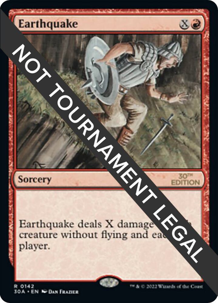 Earthquake 142 card from 30th Anniversary Edition