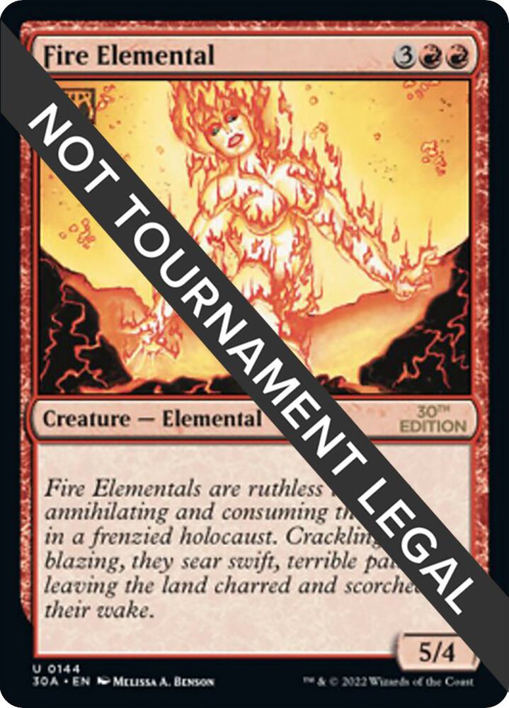Fire Elemental 144 card from 30th Anniversary Edition