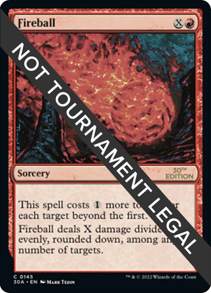 Fireball 145 card from 30th Anniversary Edition