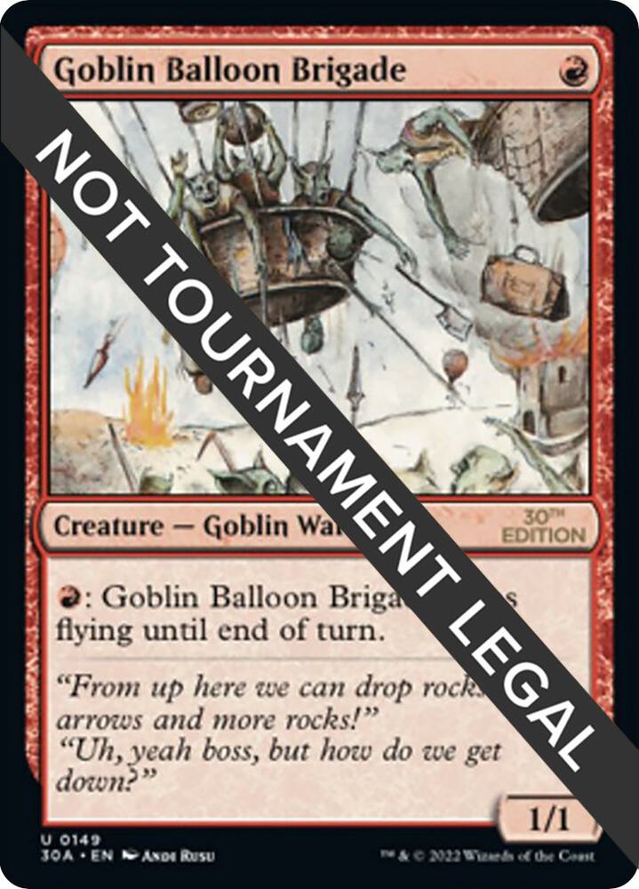 Goblin Balloon Brigade 149 card from 30th Anniversary Edition