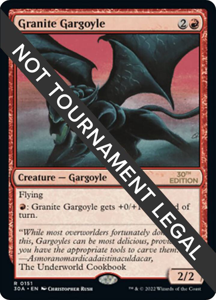 Granite Gargoyle 151 card from 30th Anniversary Edition