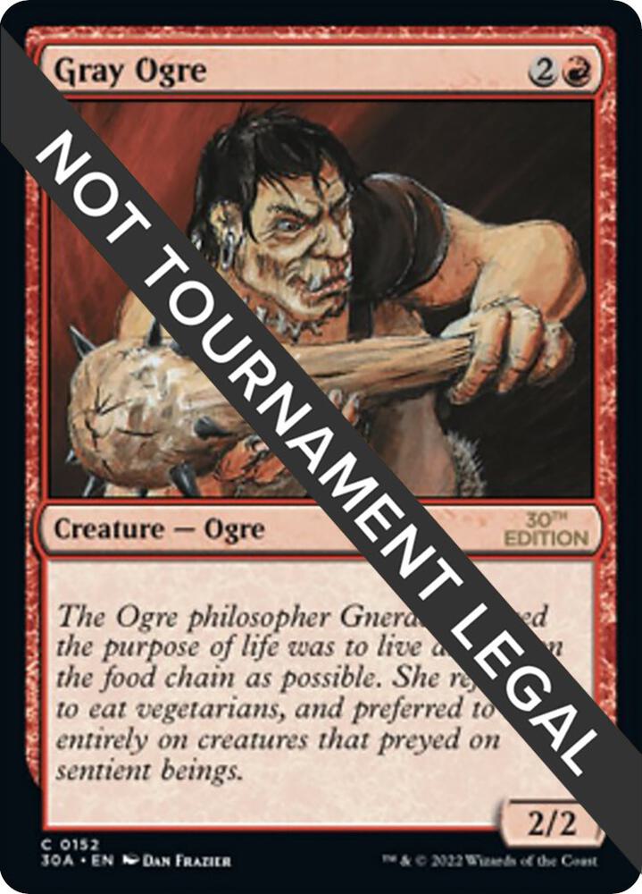 Gray Ogre 152 card from 30th Anniversary Edition