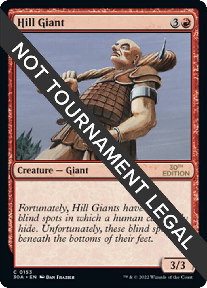 Hill Giant 153 card from 30th Anniversary Edition
