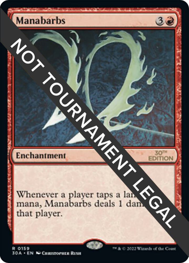 Manabarbs 159 card from 30th Anniversary Edition