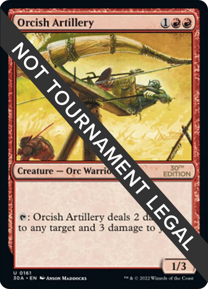 Orcish Artillery 161 card from 30th Anniversary Edition