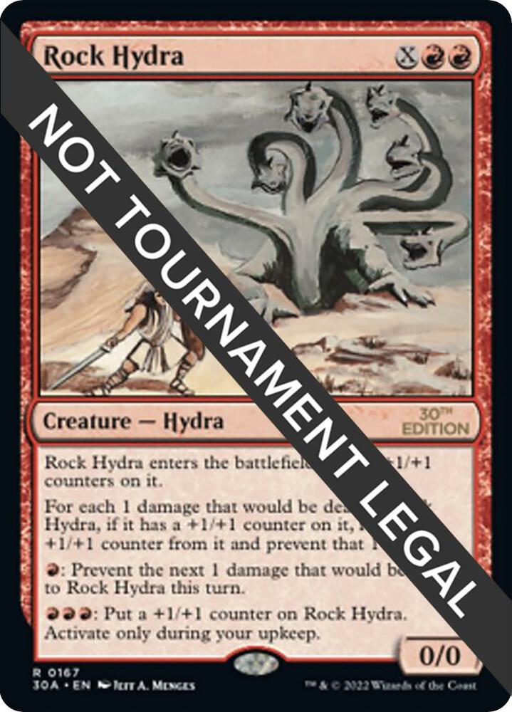 Rock Hydra 167 card from 30th Anniversary Edition