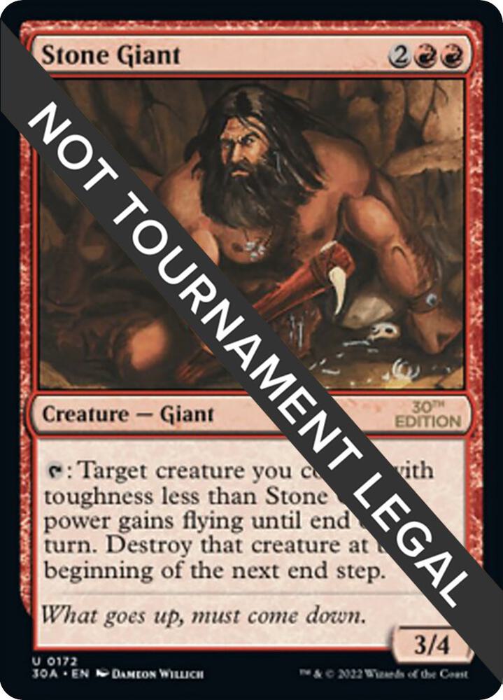 Stone Giant 172 card from 30th Anniversary Edition