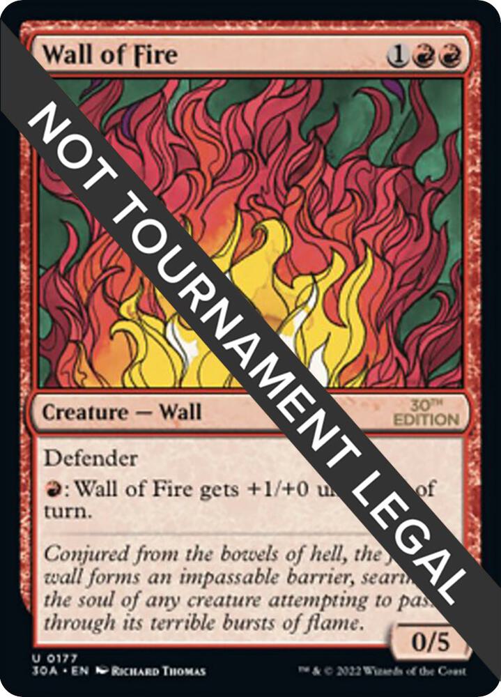 Wall of Fire 177 card from 30th Anniversary Edition