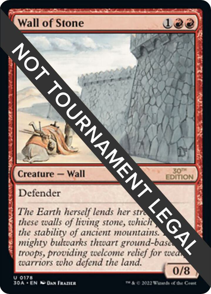 Wall of Stone 178 card from 30th Anniversary Edition