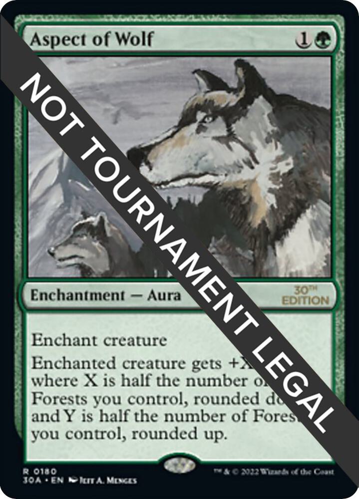 Aspect of Wolf 180 card from 30th Anniversary Edition