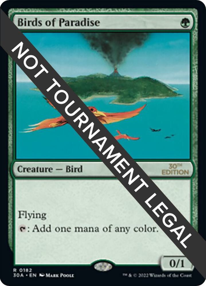 Birds of Paradise 182 card from 30th Anniversary Edition