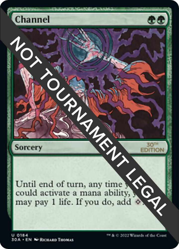 Channel 184 card from 30th Anniversary Edition