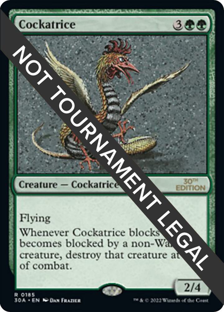 Cockatrice 185 card from 30th Anniversary Edition
