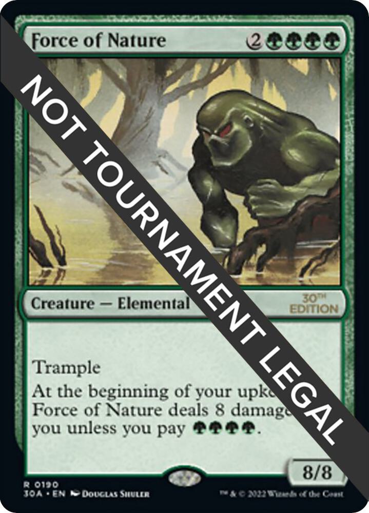 Force of Nature 190 card from 30th Anniversary Edition